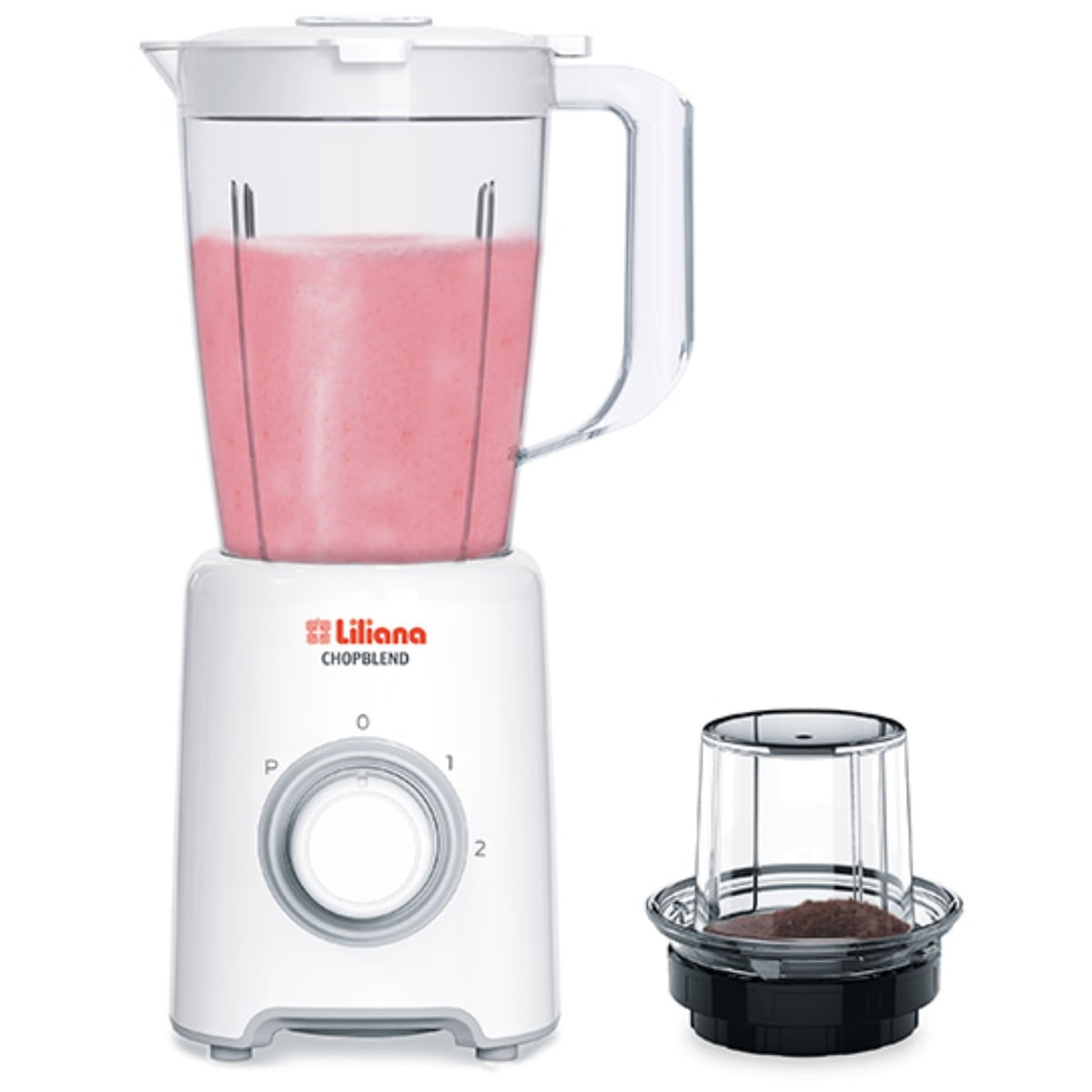 Licuadora Liliana 1,5 Lt 600 W 2 Velocidades Pica Hielo Chopblen Al453