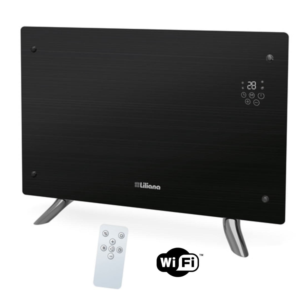 Panel De Vidrio Pie/Pared Con Wifi Tecnoheat Ppv451w