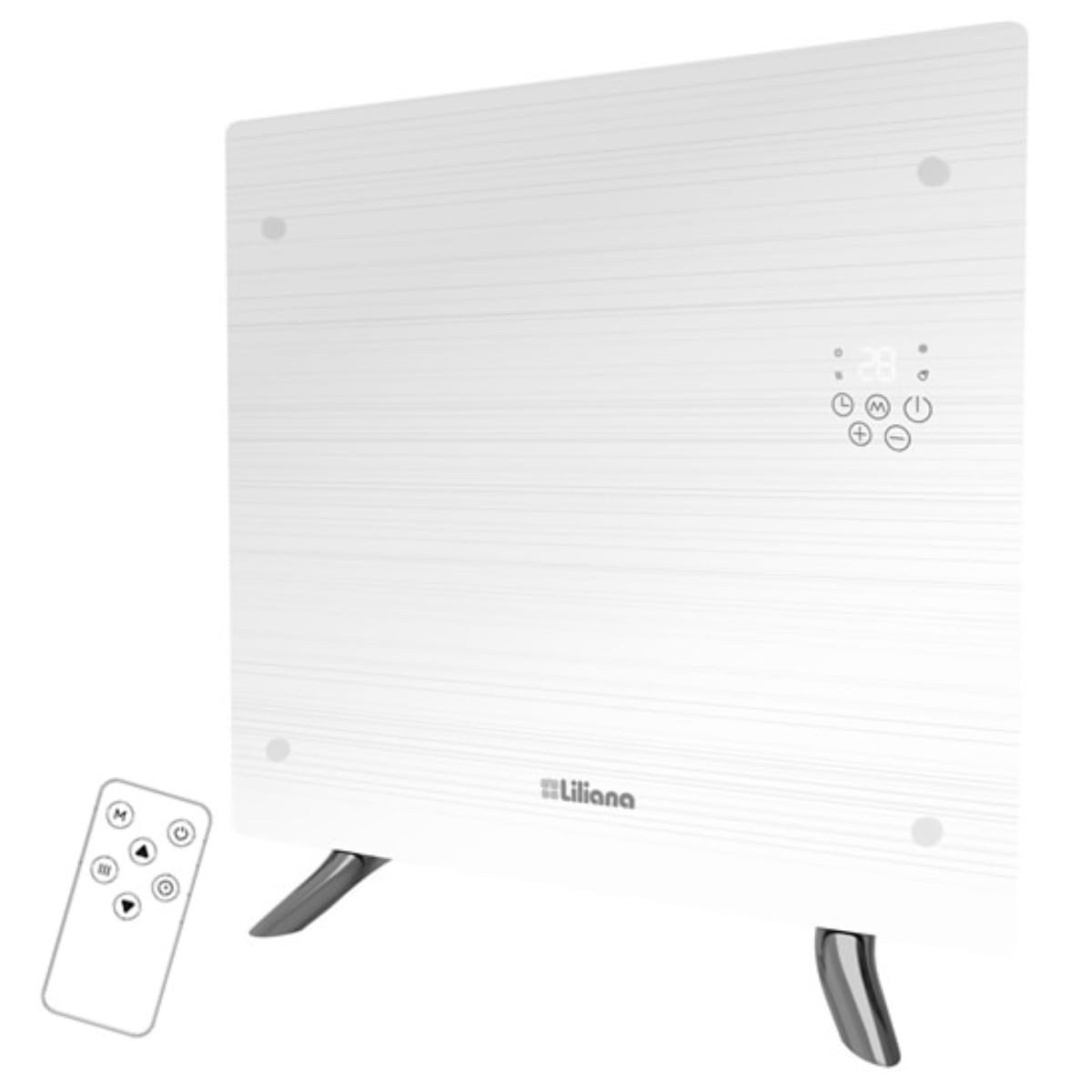Panel De Vidrio Pie/Pared Decowarm Blanco