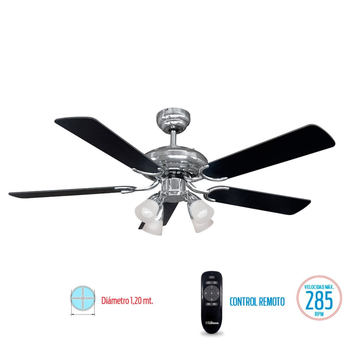 Ventilador De Techo Con LúZ 48
