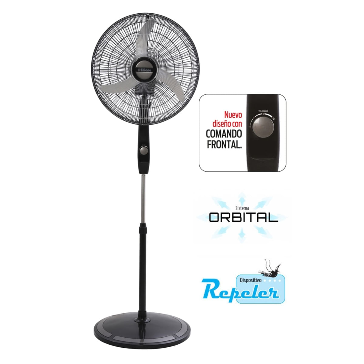Ventilador De Pie Orbital Repeler 20