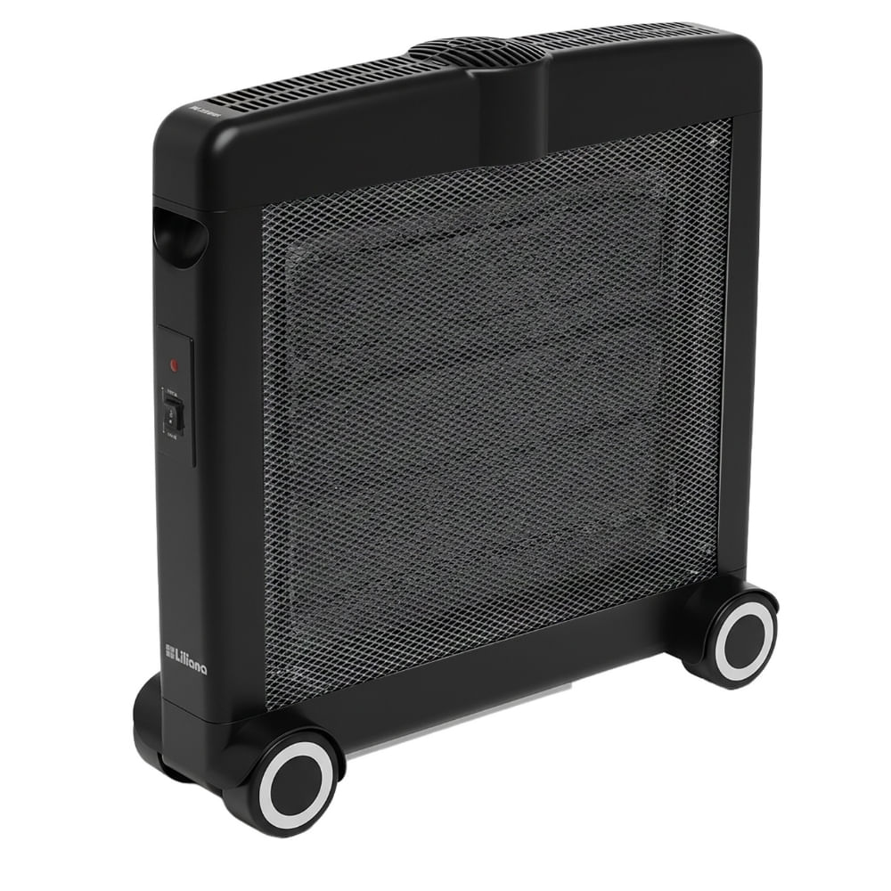 Calefactor de Mica Liliana 2000w Con Forzador Negro CFM080XM